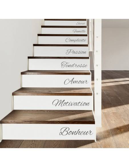 Stickers x3 contremarche escalier