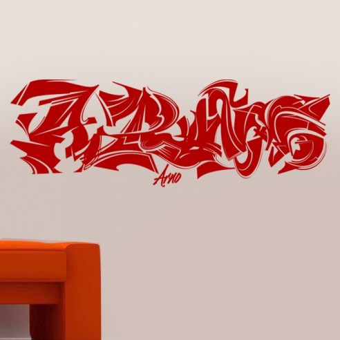 Sticker graffiti personnalisé