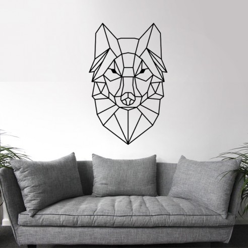 Sticker hibou design polygone