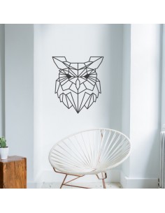 Sticker hibou design polygone