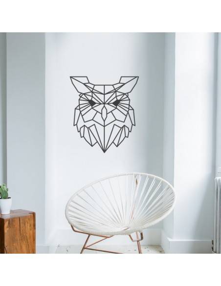 Sticker hibou design polygone
