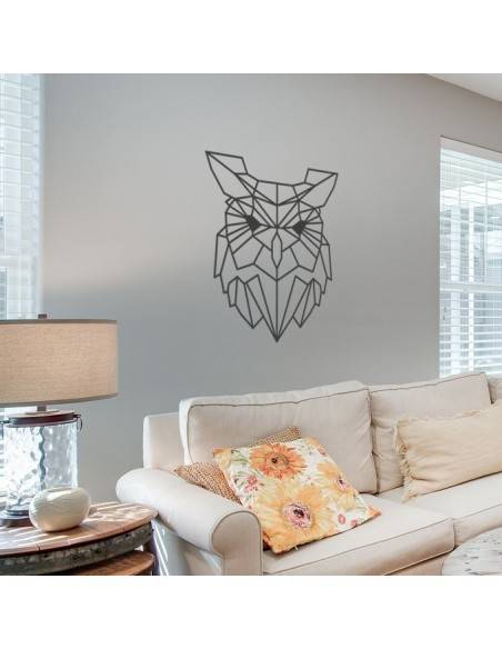 Sticker hibou design polygone