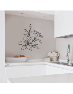 Sticker déco orchidée 2