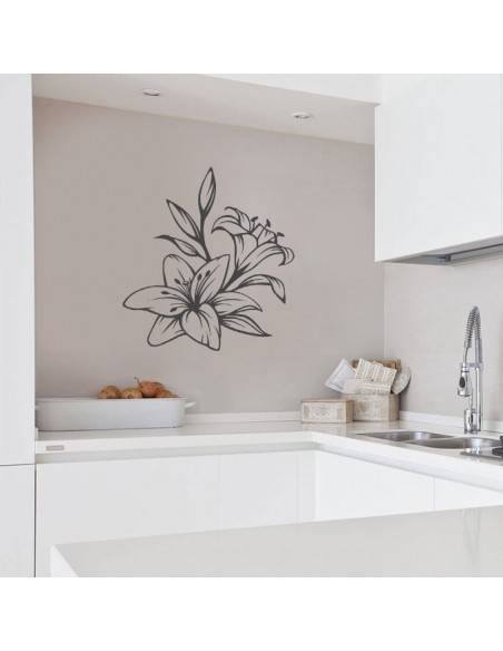 Sticker déco orchidée