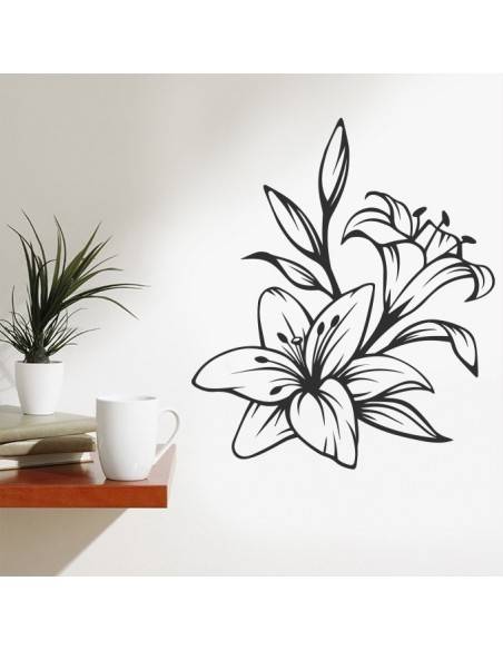 Sticker déco orchidée