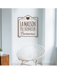 Stickers muraux la maison du bonheur 2