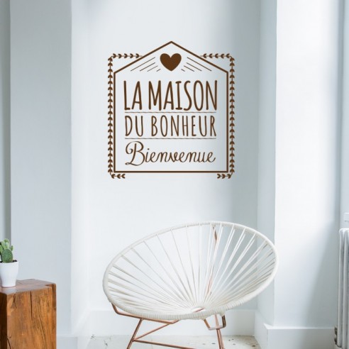 Sticker la maison du bonheur