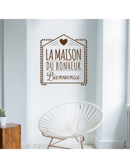 Sticker la maison du bonheur