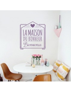 Stickers muraux la maison du bonheur