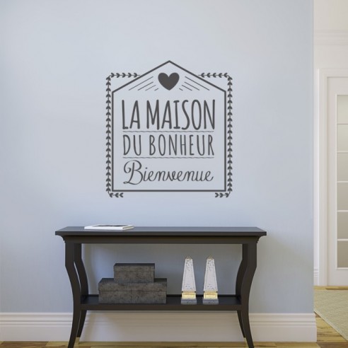 Sticker la maison du bonheur