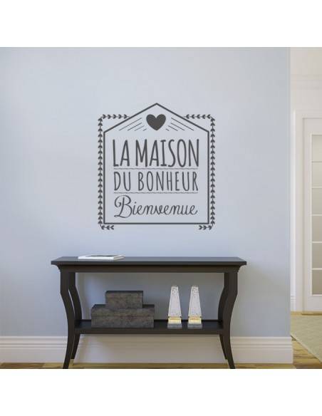 Sticker la maison du bonheur