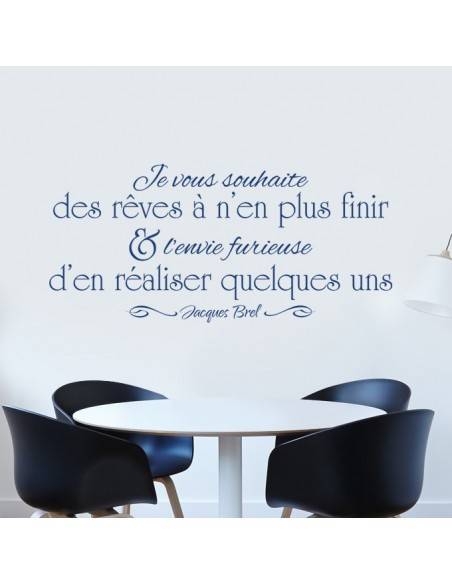 Sticker citation Jacques Brel