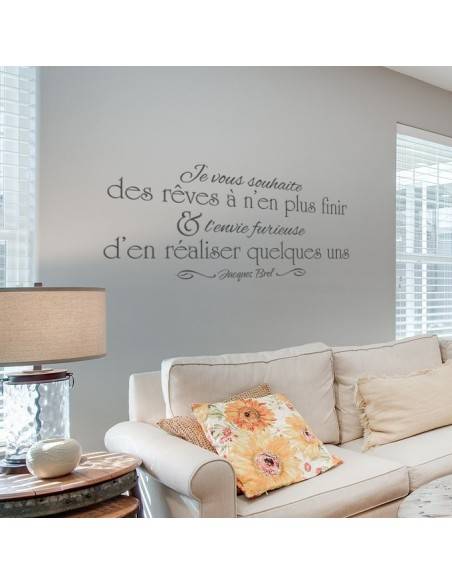 Sticker citation Jacques Brel