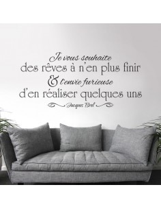 Sticker citation Jacques Brel 2