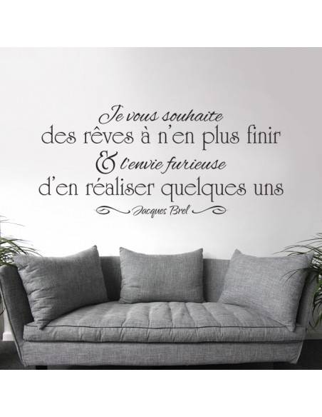 Sticker citation Jacques Brel