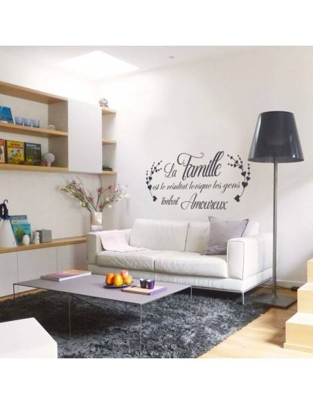 Sticker citation la famille c'est