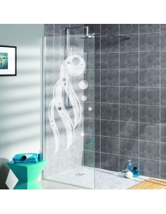 Sticker paroi de douche