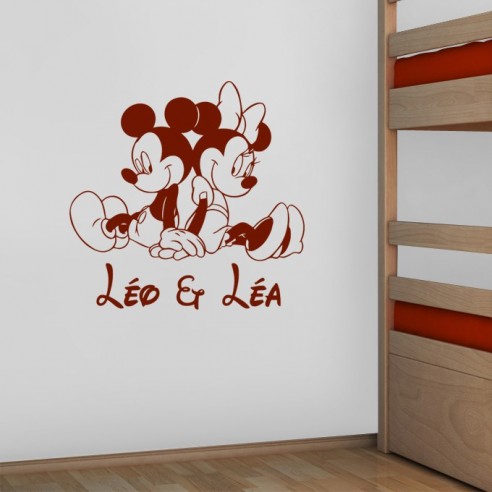 Sticker jumeaux avec prénoms