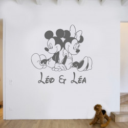 Sticker jumeaux avec prénoms