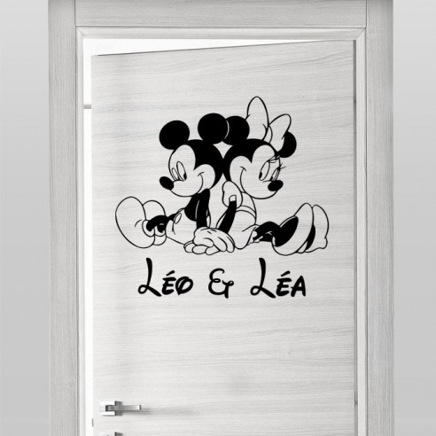 Sticker jumeaux avec prénoms