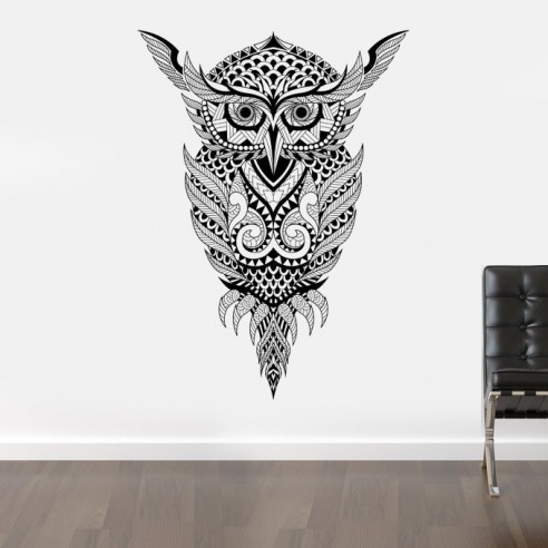 Sticker design hibou
