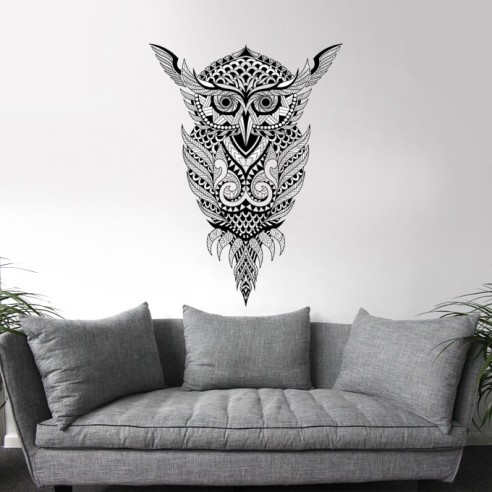 Sticker design hibou