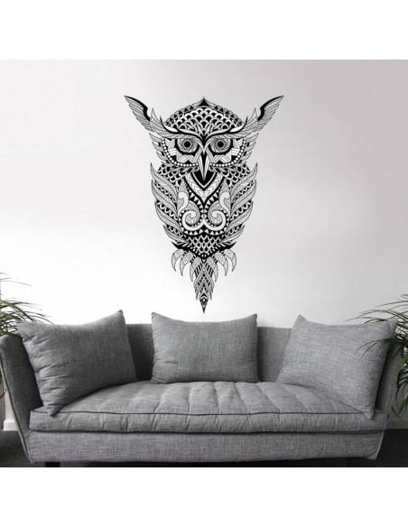 Sticker design hibou