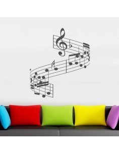 Sticker partition musique