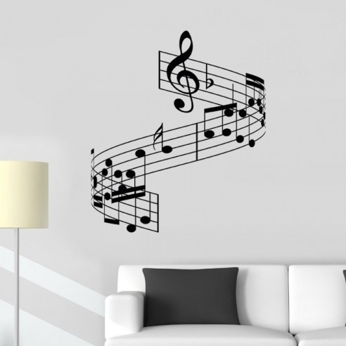Sticker partition musique