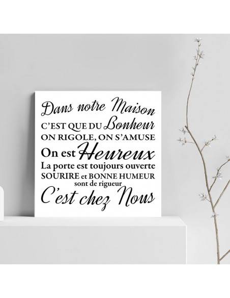 Tableau dans notre maison