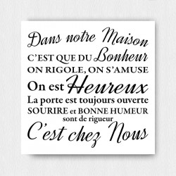 Tableau dans notre maison