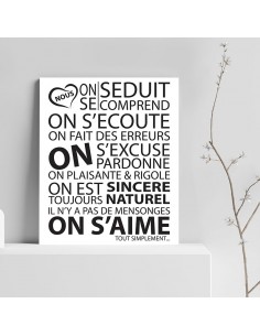 Tableau texte d'amour 2