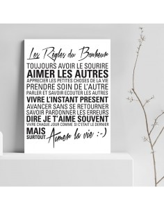 Tableau les règles du bonheur 2