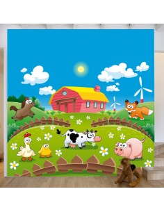 Sticker décor espace fusée