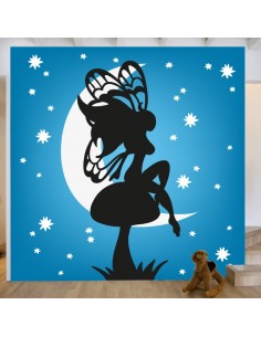 Sticker décor fée nocturne