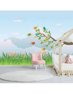 Sticker décor paysage enfant