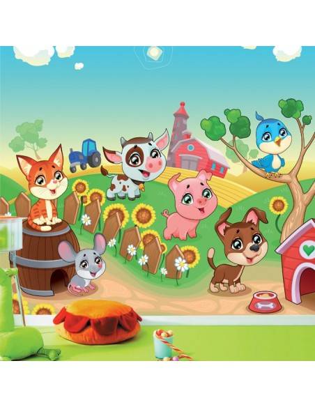 Fresque décoration chambre d'enfant