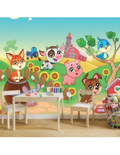 Fresque décoration chambre d'enfant