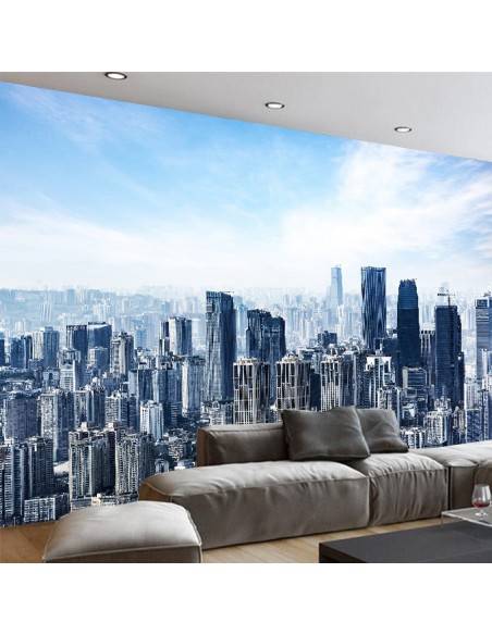 Décoration fresque murale ville