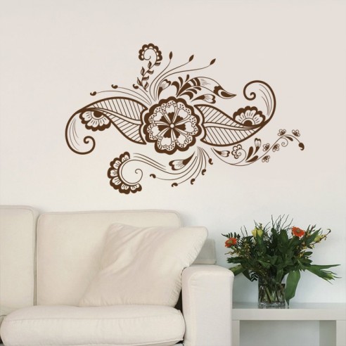 Sticker motif floral