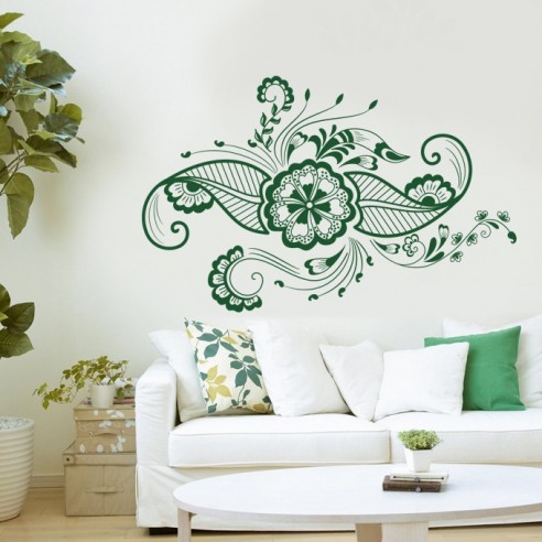 Sticker motif floral
