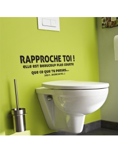 Sticker toilettes rapproche toi 2