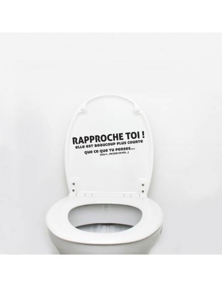 Sticker toilettes rapproche toi