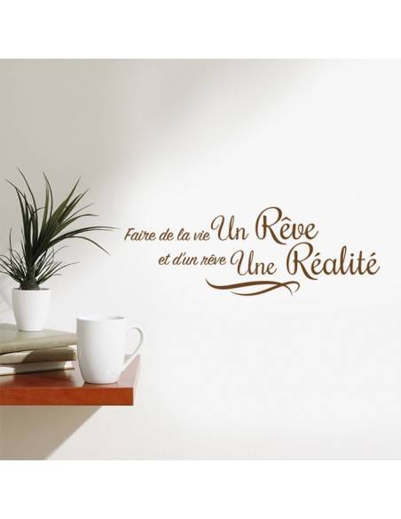 Sticker faire de la vie un rêve
