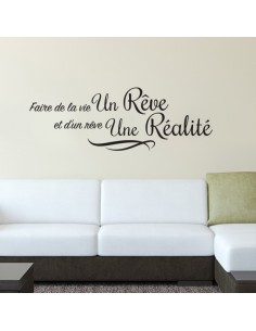 Sticker faire de la vie un rêve