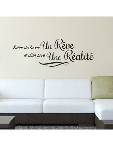 Sticker faire de la vie un rêve