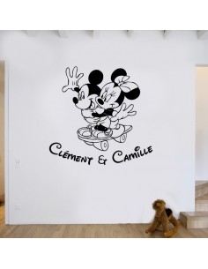 Sticker jumeaux mixtes avec prénoms