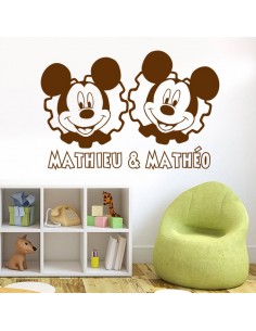 Sticker jumeaux garçons avec prénoms 2