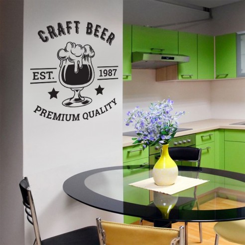 Sticker déco bière