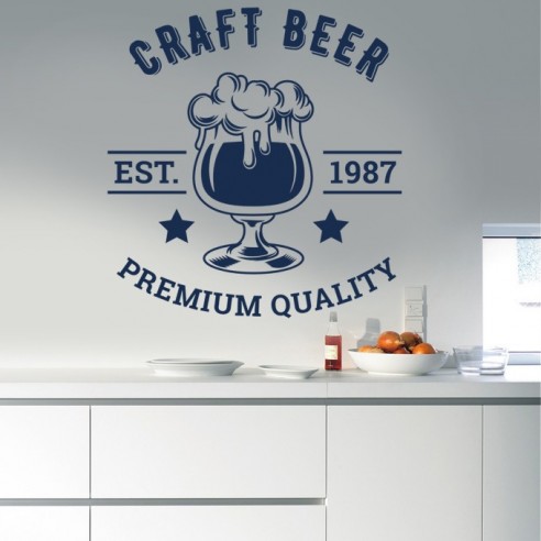 Sticker déco bière